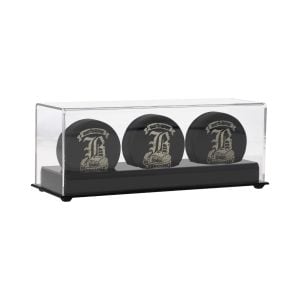 Acrylic Triple Hockey Puck Display **LTD STOCK**