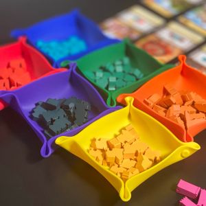 Spectrum bit trays in assorted colors with items inside