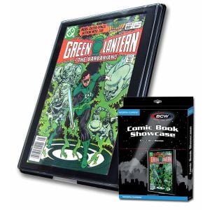 Package for BCW current comic book showcase with comic in display