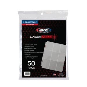 LaserWeld Pages - 9 Pocket - Side Load Pages - 50ct Box, packaging