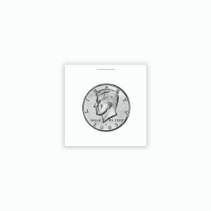 Paper Flips 2x2 - Half Dollar