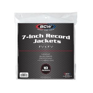 7 Inch Record Paper Jacket - With Hole - White packaging
