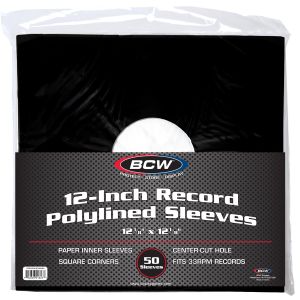 12-Inch Record Paper Inner Sleeves-Polylined 