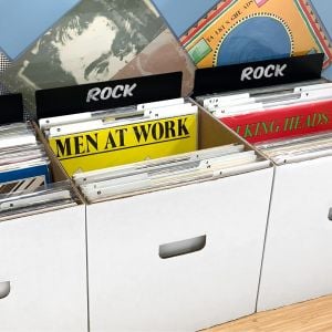 12-Inch Record Divider - Tall - Black