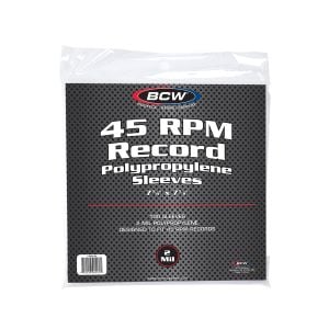 Package of BCW 45 RPM Record Sleeves