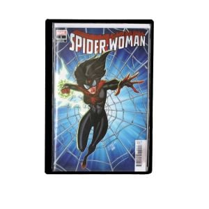 Silver Comic Topload Holder - Black