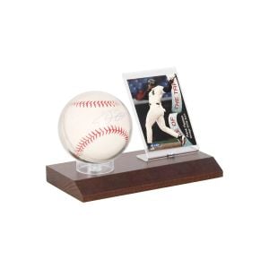 Woodbase Baseball and Card Holder *LIMITED STOCK*